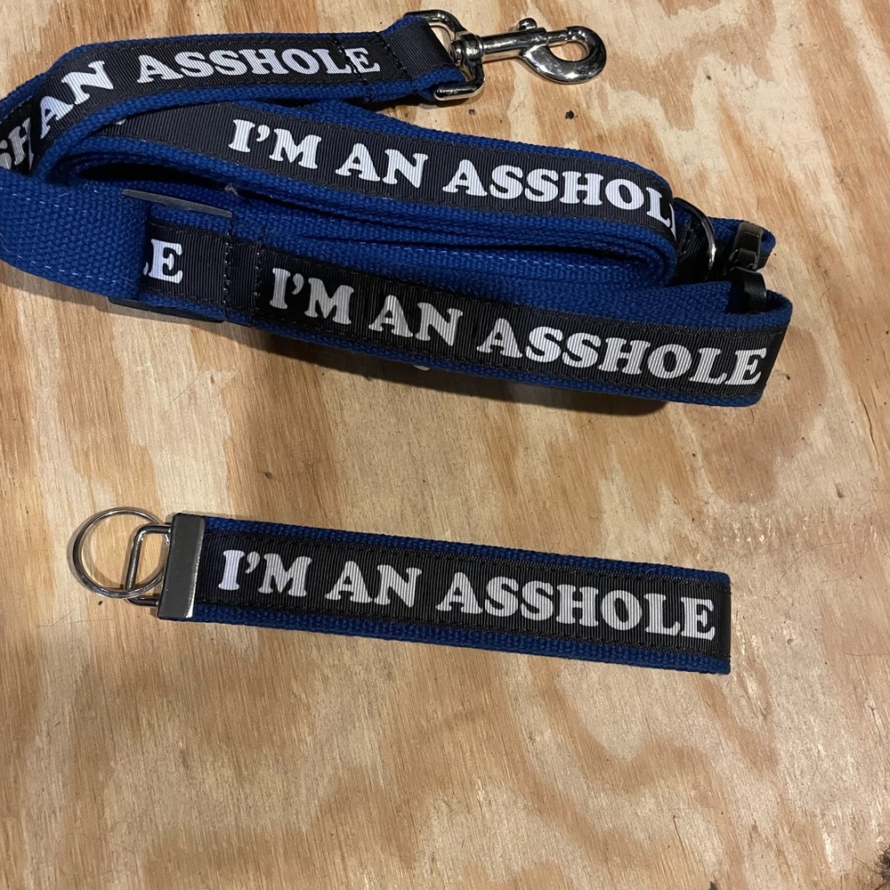 I’m an Asshole - Dog Collar and Leash